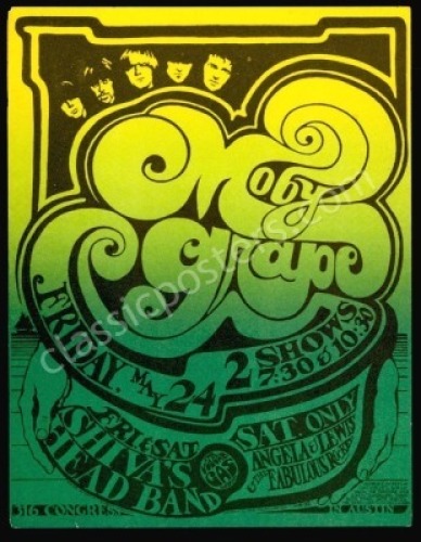 Attractive Vulcan Gas Moby Grape Handbill