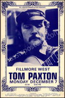 1970 Tom Paxton Fillmore Poster