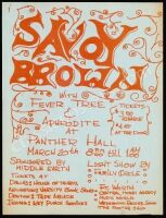 Rare Savoy Brown Panther Hall Handbill