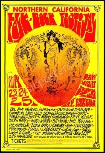 Northern California Folk Rock Festival Poster