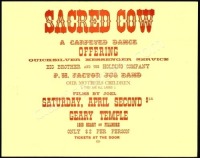 Rare 1966 Big Brother Sacred Cow Poster