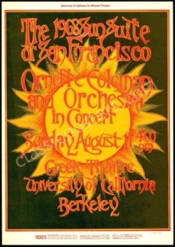 Beautiful 1968 U.C. Berkeley Poster