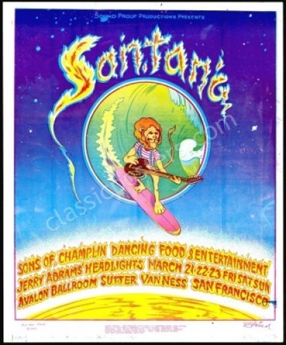 Attractive AOR 2.31 Santana Poster