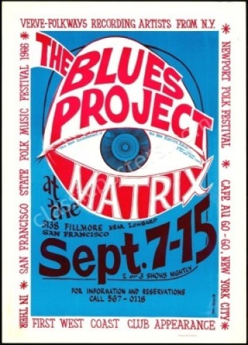 Very Nice AOR 2.122 Blues Project Poster