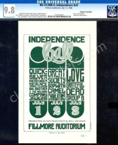 Mint Certified BG-14 Independence Ball Handbill