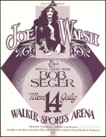 Signed Joe Walsh and Bob Seger Poster