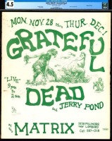 Scarce AOR 2.108 Grateful Dead Matrix Poster