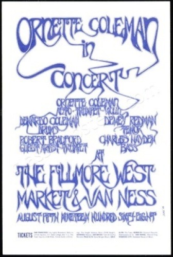 AOR 2.80 Ornette Coleman Handbill