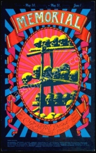 AOR 2.160 Grateful Dead Memorial Handbill