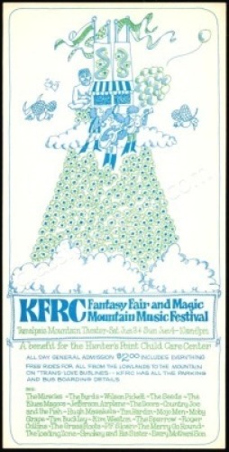 Scarce AOR 2.320 Magic Mountain Festival Handbill