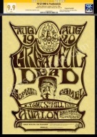 Magnificent Signed FD-22 Grateful Dead Handbill