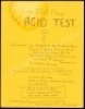 Elusive Carthay Studios Acid Test Handbill