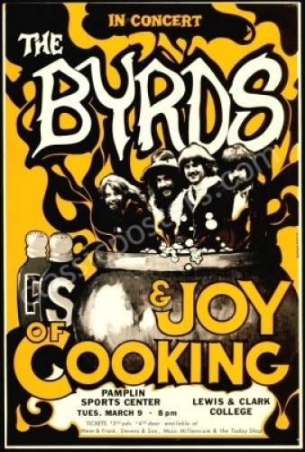 1971 The Byrds Cardboard Poster