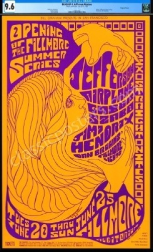 Very Popular Certified BG-69 Jimi Hendrix Poster