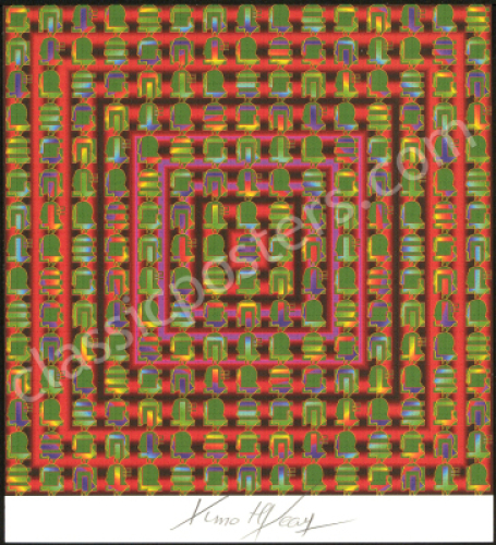 Signed "Leary Puddle" Blotter Art