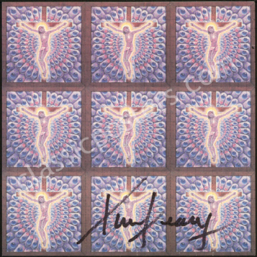 Signed Nine-Panel "Carbon Jesus" Blotter Art