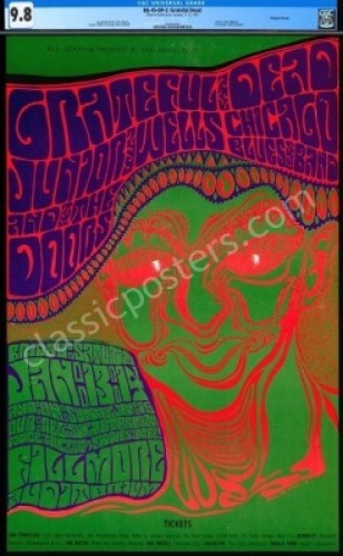 Mint Certified Original BG-45 Grateful Dead Poster