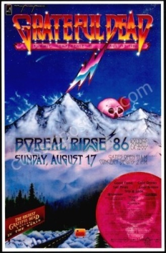 Scarce Grateful Dead Boreal Ridge Poster