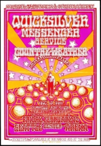 Original Quicksilver Messenger Service Seattle Poster