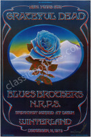Stunning Signed AOR 4.38 Blue Rose Poster