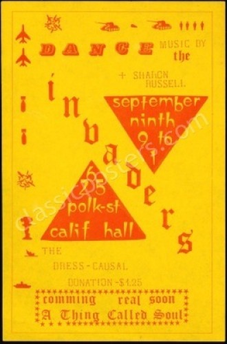 Invaders California Hall Handbill