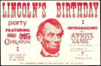 Firehouse Lincoln’s Birthday Handbill