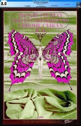 Signed FD-122 Iron Butterfly Poster