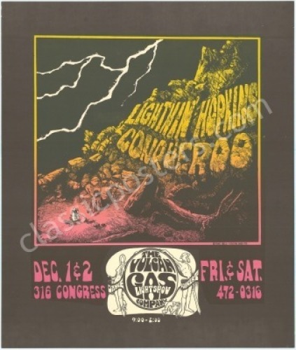 Elusive VG-6 Lightnin’ Hopkins Poster