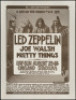 Scarce Signed Bill Graham Led Zeppelin Poster
