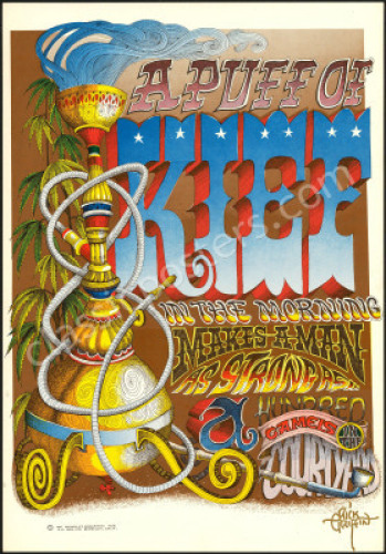 Scarce Signed Puff of Kief Poster