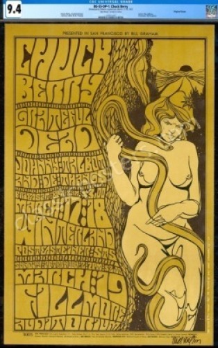 Certified Signed Original BG-55 Grateful Dead Poster