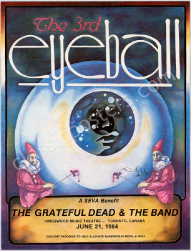 Beautiful Grateful Dead 3rd Eyeball Poster