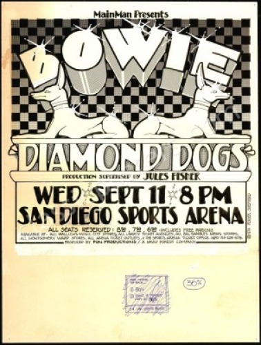 Original David Bowie Art and Handbill