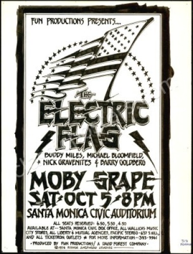 Electric Flag Santa Monica Original Art