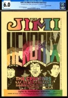 Beautiful Signed AOR 3.16 Jimi Hendrix Handbill