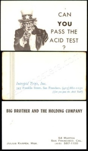 Three Acid Test-Related Business Cards