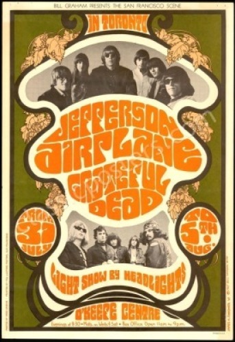 Rare BG-74 Grateful Dead Poster
