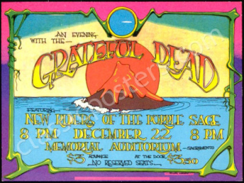 Rare AOR 4.101 Grateful Dead Memorial Auditorium Ticket