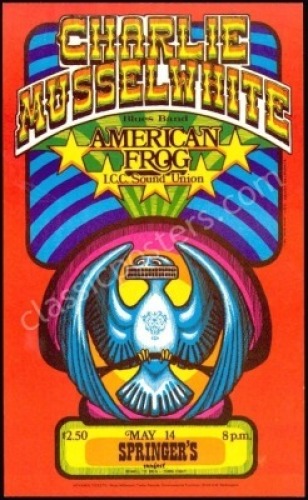 Colorful Charlie Musselwhite Handbill