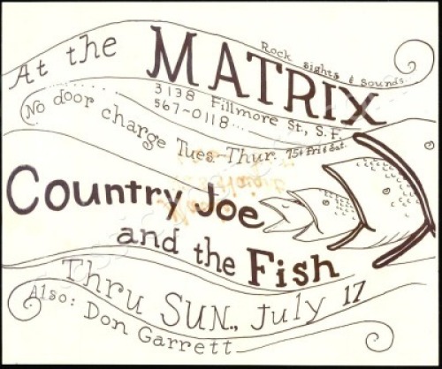 Country Joe Matrix Handbill