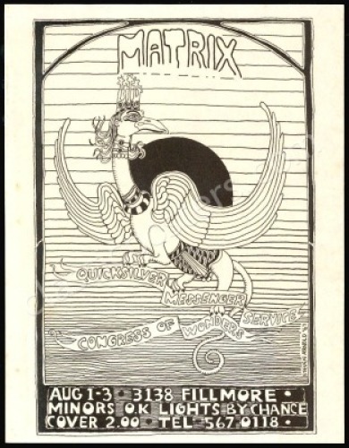 Quicksilver Messenger Service Matrix Handbill