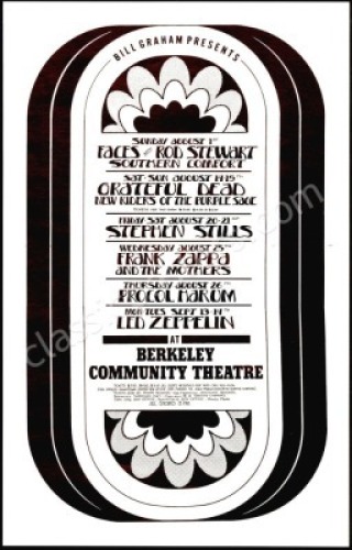 Nice Led Zeppelin Berkeley Poster