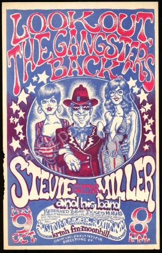 Beautiful Steve Miller Austin Handbill