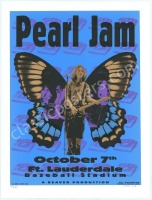 Attractive Pearl Jam Fort Lauderdale Poster