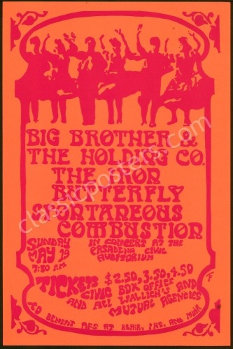 Rare 1968 Big Brother Pasadena Poster