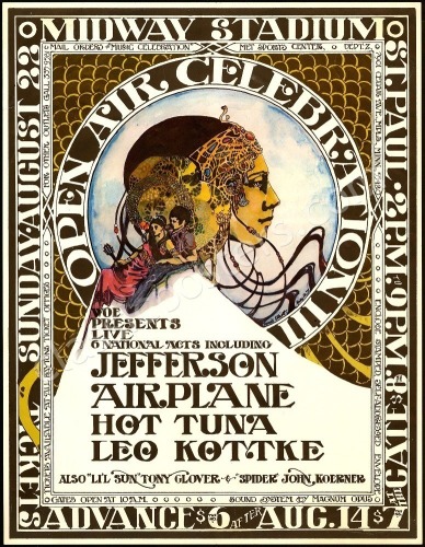 Scarce Jefferson Airplane Saint Paul Poster