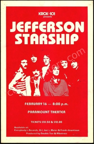 Very Nice Jefferson Starship Poster