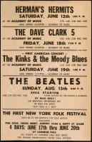 Rare 1965 Beatles Shea Stadium Poster