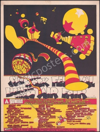 Rare 1968 Sky River Rock Festival Poster