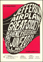 Nice Original BG-10 Jefferson Airplane Poster